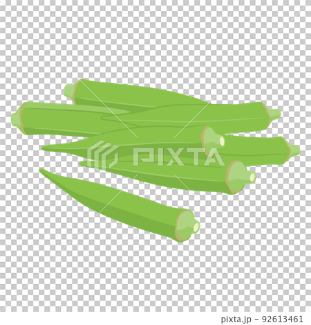 野菜イラスト たくさんのオクラ 野菜イラスト たくさんのオクラ 92613461
