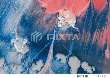 Abstract art background. Hand drawn gouache painting. Color texture. 92615440