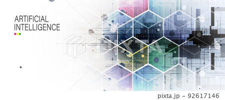 Conceptual technology illustration of artificial intelligence 92617146