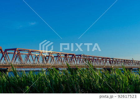 名四国道　揖斐長良川河口の空 92617523