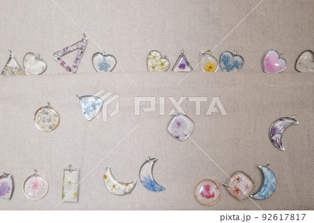 Costume jewelry.Stone pendants made of costume jewelry. Costume jewelry.Stone pendants made of costume jewelry. 92617817