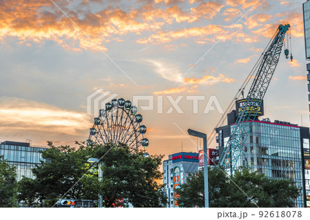 《愛知県》名古屋都市風景 栄の夕景 《愛知県》名古屋都市風景 栄の夕景 92618078