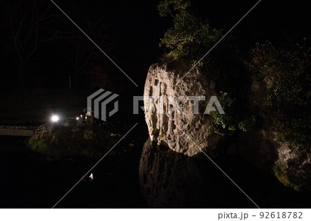 豊後高田市　天念寺・川中不動ライトアップ 92618782