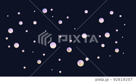 Santa Claus delivered a gift under the falling 92619207