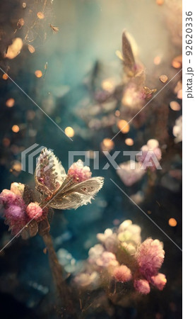 Colorful multicolored bright picture. Painted bright multicolored flowers. Abstract colorful background. 92620336