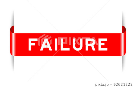 Red color inserted label banner with word...のイラスト素材 [92621225] - PIXTA