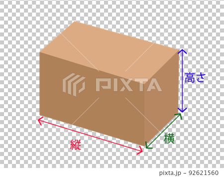 紙板長、寬、高、尺寸、尺寸、尺寸、尺寸、盒子尺寸、插圖 92621560