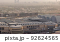 Buildings around Deira and creek district in Dubai timelapse. Dubai, UAE. 92624565
