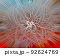 Red and Blue Twirl Abstract I 92624769