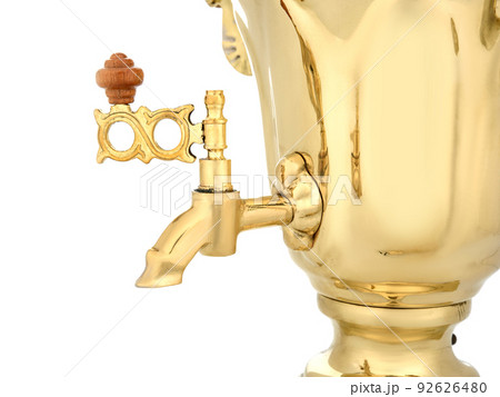 Gold Brass Old Vintage metal Traditional - Stock Photo