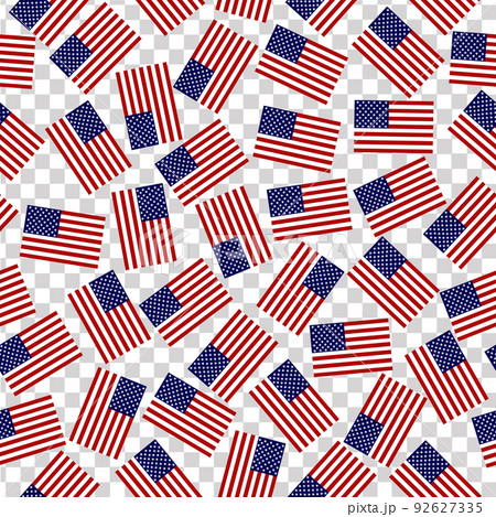 Pattern with flag of the USA. Seamless Pattern with flag of the USA. Pattern with flag of the USA. Seamless Pattern with flag of the USA. 92627335