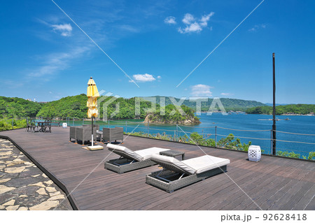 【志摩地中海村より英虞湾の風景】 三重県志摩市浜島町迫子 92628418