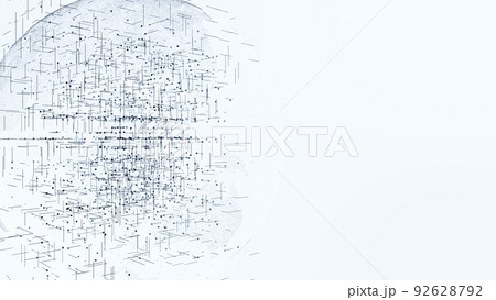 スマートシティ、デジタル社会のイメージ　5Gテクノロジー背景 92628792