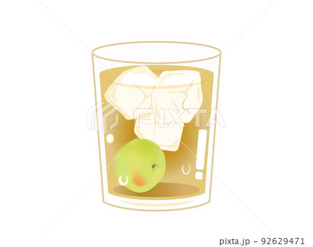 梅酒をイメージしたイラスト 梅酒をイメージしたイラスト 92629471
