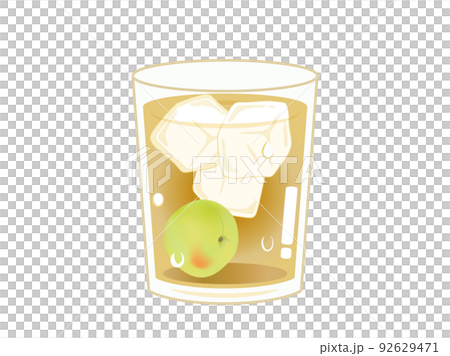 梅酒をイメージしたイラスト 梅酒をイメージしたイラスト 92629471