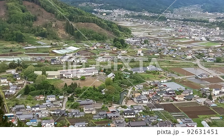続日本100名城　龍岡城　展望台からの眺め 92631451