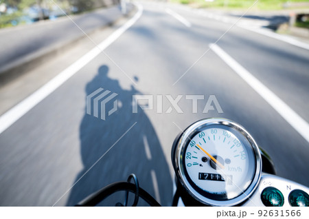バイク走行イメージ 影 スピード バイク走行イメージ 影 スピード 92631566