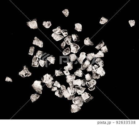 Salt on black Salt on black 92633538