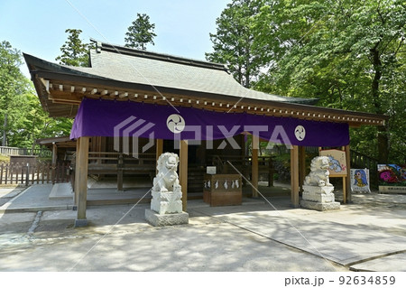 佐野市唐沢山城跡の本丸跡の唐沢山神社の本殿 92634859