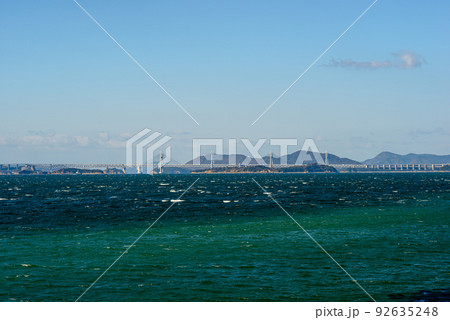 瀬戸大橋全景 瀬戸大橋と瀬戸内海の風景 瀬戸大橋全景 瀬戸大橋と瀬戸内海の風景 92635248