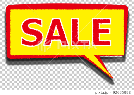 Sale balloon, square, jagged, with shadow Sale balloon, square, jagged, with shadow 92635998