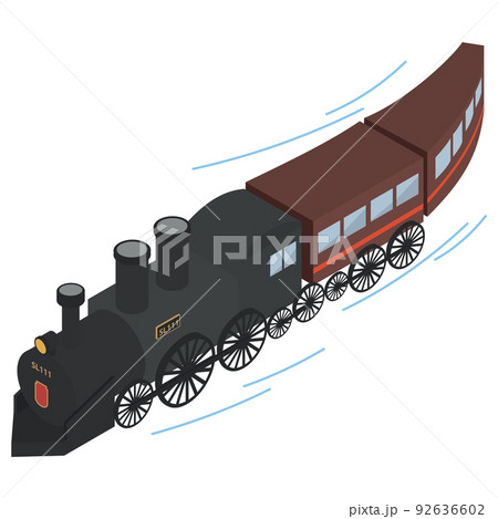 レトロなSL（蒸気機関車） 92636602