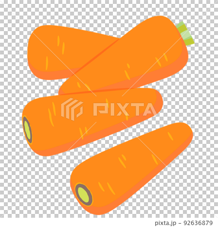 Vegetable illustration A lot of carrots 92636879