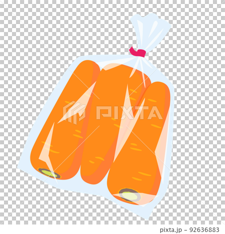 野菜イラスト 袋詰めされたニンジン 野菜イラスト 袋詰めされたニンジン 92636883