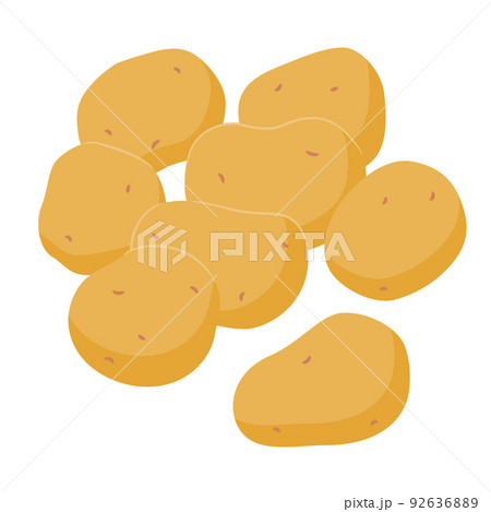 野菜イラスト たくさんのジャガイモのイラスト素材