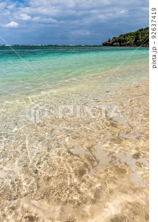 Amazing turquoise sea at Okinawa beach Amazing turquoise sea at Okinawa beach 92637419