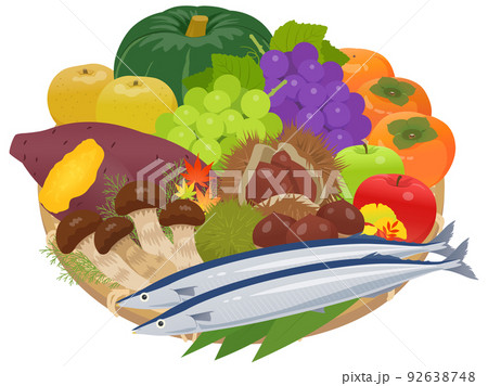 秋の味覚盛り合わせ 秋の味覚盛り合わせ 92638748