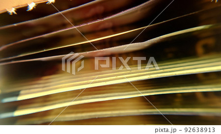 Macrophotography of tea bags in a box Macrophotography of tea bags in a box 92638913