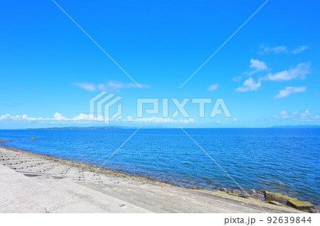 日間賀島　海　風景 92639844