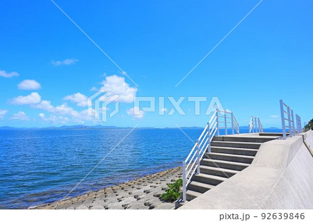 日間賀島　海　風景 92639846