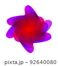 Abstract fluid symbol. Blur gradient colors logo with soft transition effect. Modern futuristic colorful shape pattern. Jpeg design element 92640080