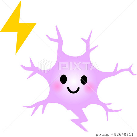 電気のキャラクターのイラスト素材