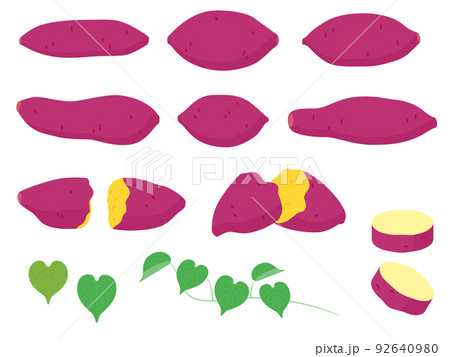 野菜イラスト バラエティセット サツマイモ 野菜イラスト バラエティセット サツマイモ 92640980