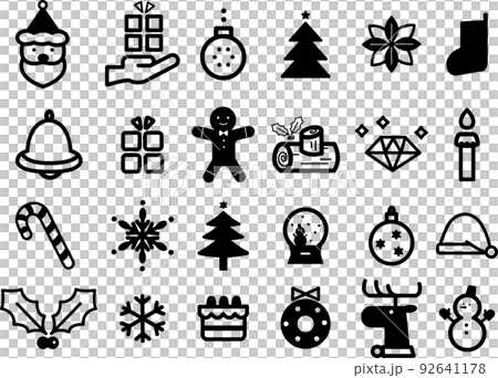 聖誕節圖標插圖素材集 92641178