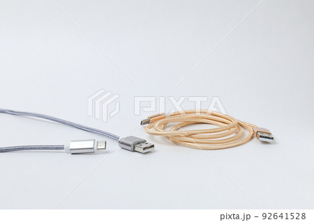 ケーブル, USBケーブル,USB,OA機器,デジタル,端子、デジタル端子、パソコン,接続,端子 92641528