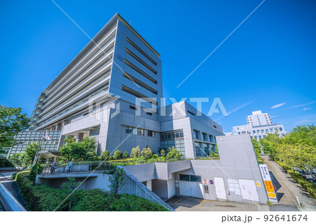 日本の横浜都市景観 昭和大学横浜市北部病院などを望む＝横浜市都筑区 92641674