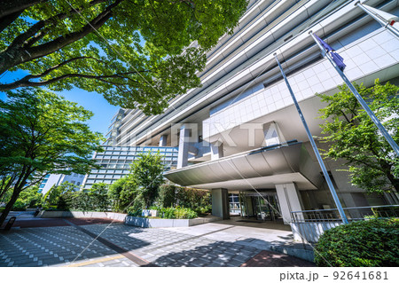 日本の横浜都市景観 昭和大学横浜市北部病院などを望む＝横浜市都筑区 92641681