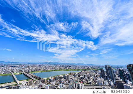 大阪梅田の風景　～梅田スカイビルから～【大阪風景】 92642530