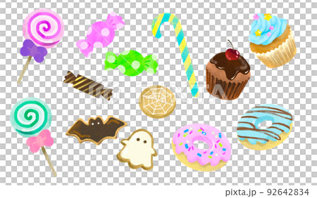 Halloween candy illustration 92642834