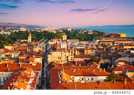 Top view of the Zadar, Croatia. 92644072