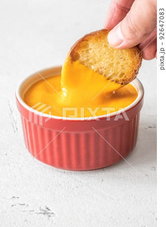 Cheddar dip sauce Cheddar dip sauce 92647083