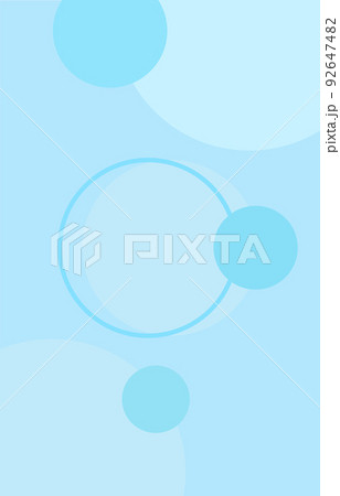 水色の丸形のベクター背景素材【縦長】 水色の丸形のベクター背景素材【縦長】 92647482