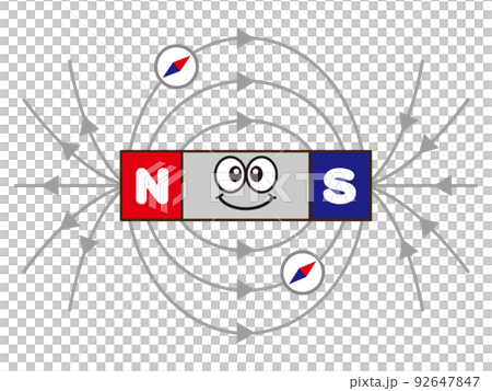Magnet experiment illustration material 2 92647847