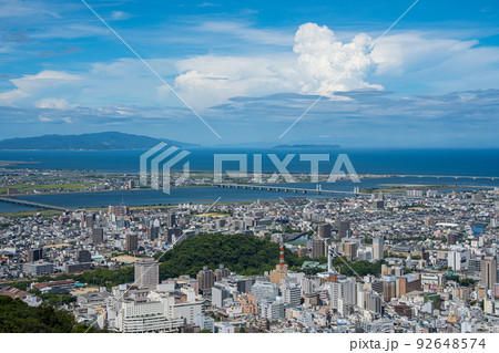 【徳島】眉山山頂付近からの眺望 【徳島】眉山山頂付近からの眺望 92648574