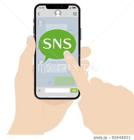 スマートフォン（SNS） 92648921
