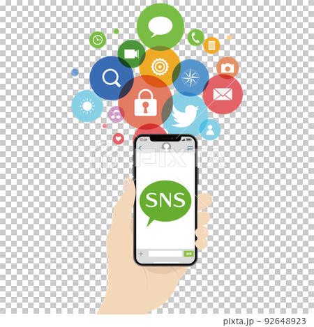 スマートフォン（SNS） 92648923